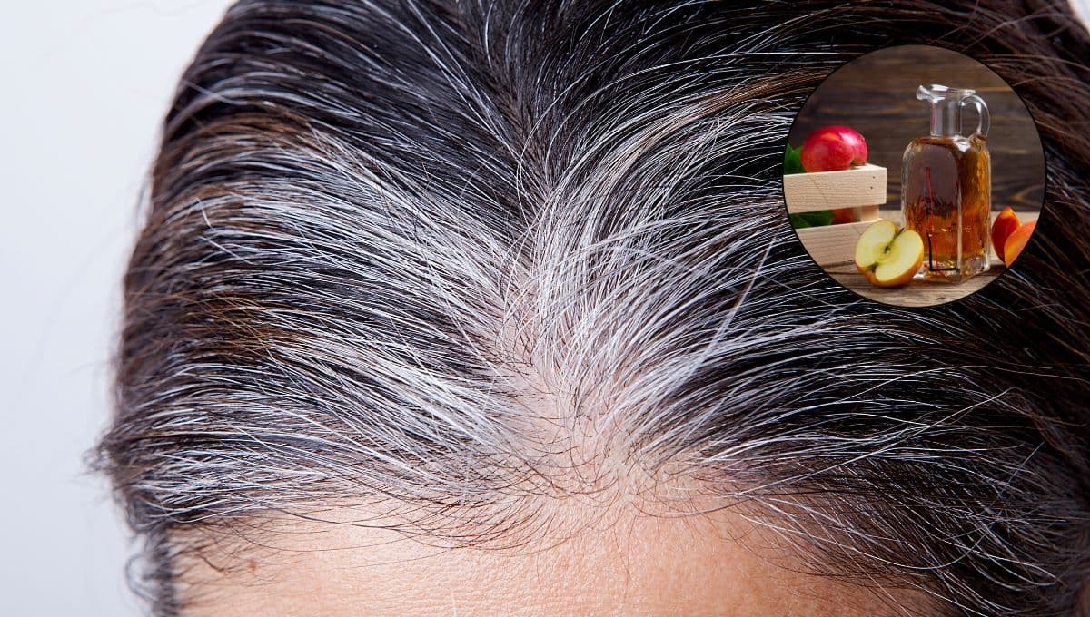 ¿Qué le hace el vinagre a las canas en el cabello?