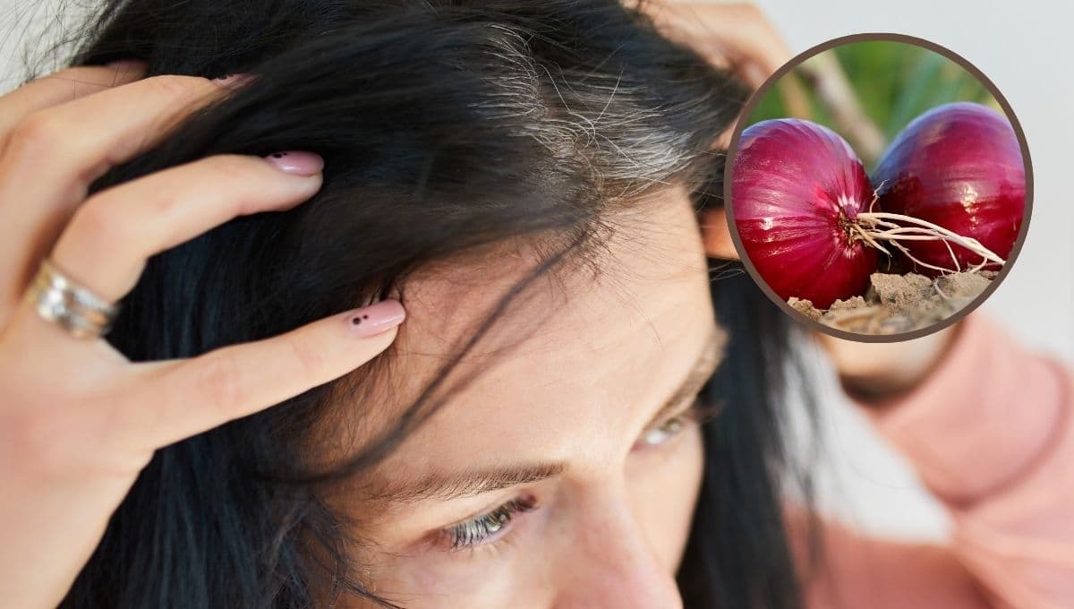 El remedio casero con cebolla que te ayudará a eliminar las canas para siempre