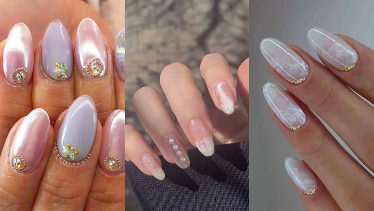 5 diseños de uñas perladas para lucir una manicura fresca y jovial