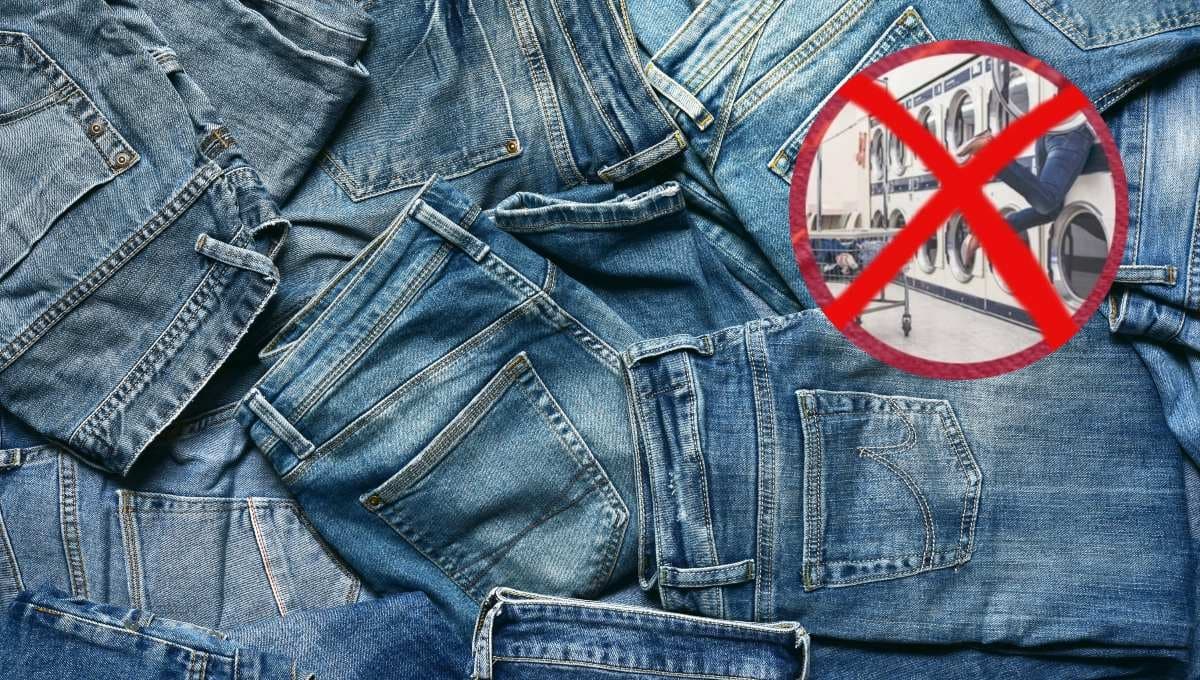 3 errores al lavar pantalones de mezclilla que los estira y deslava