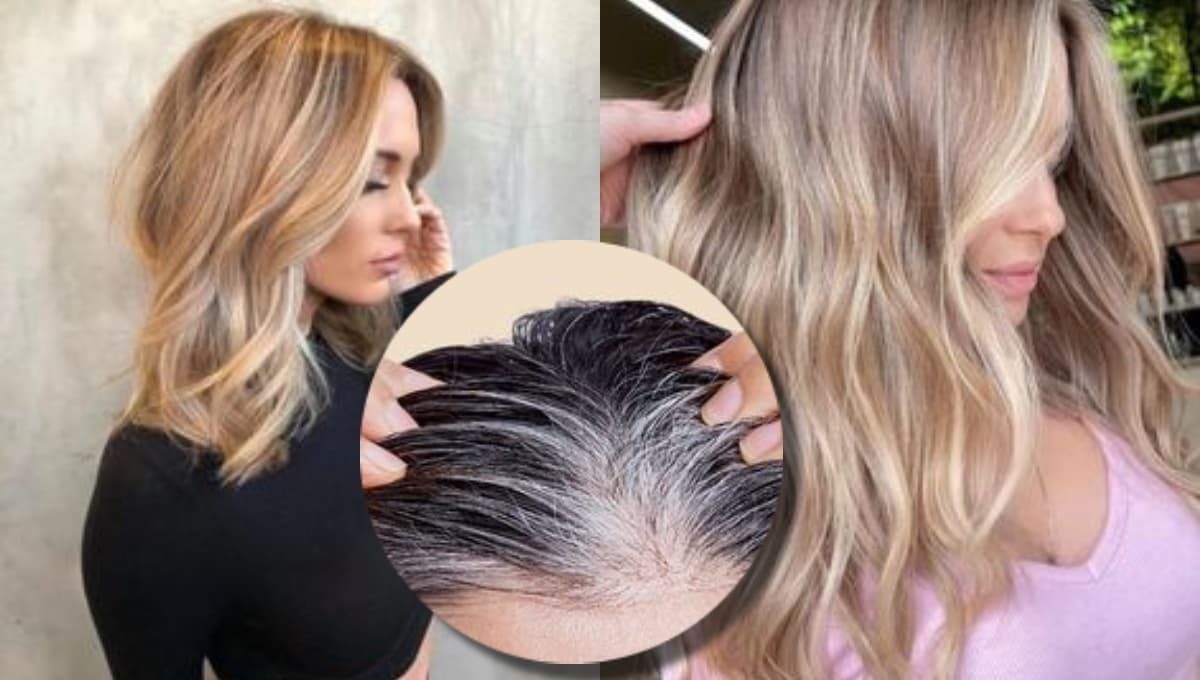 Mechas sand blonde, el mejor color para cubrir canas a los 40 años