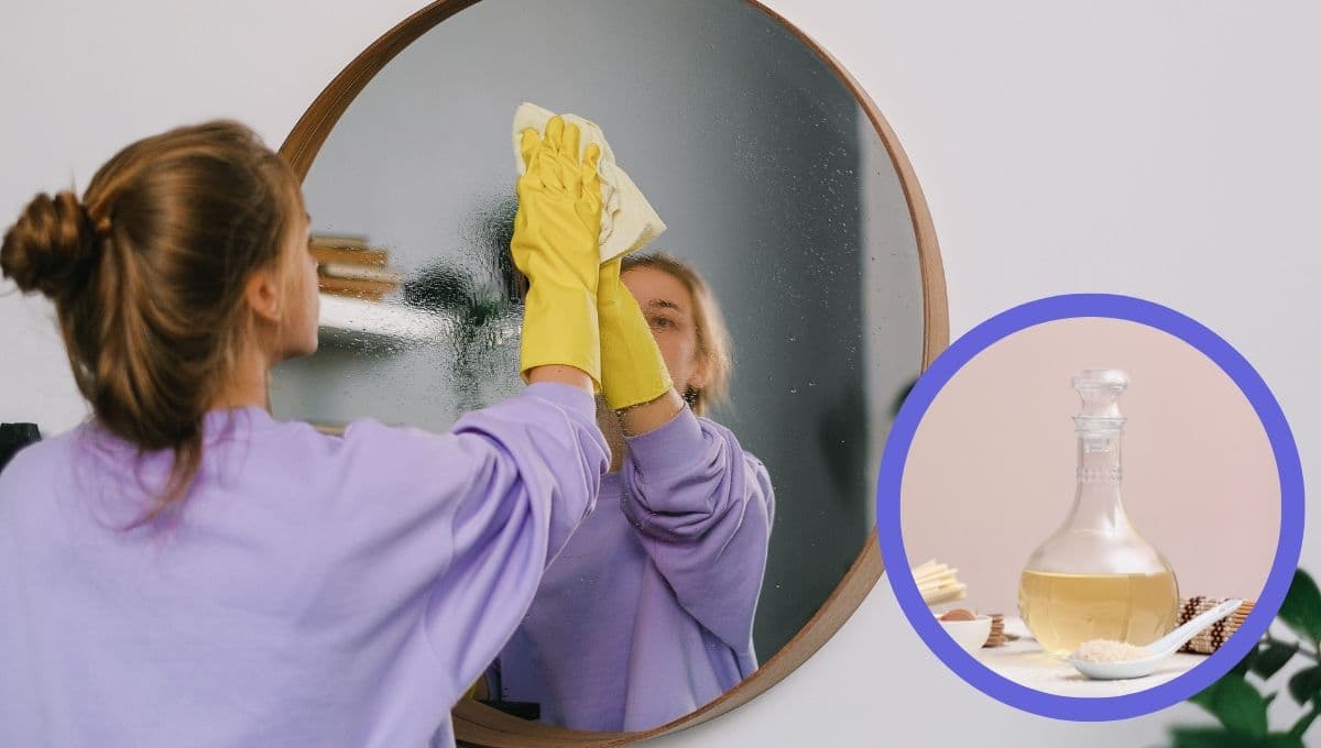 ¿Cómo limpiar los espejos con vinagre?
