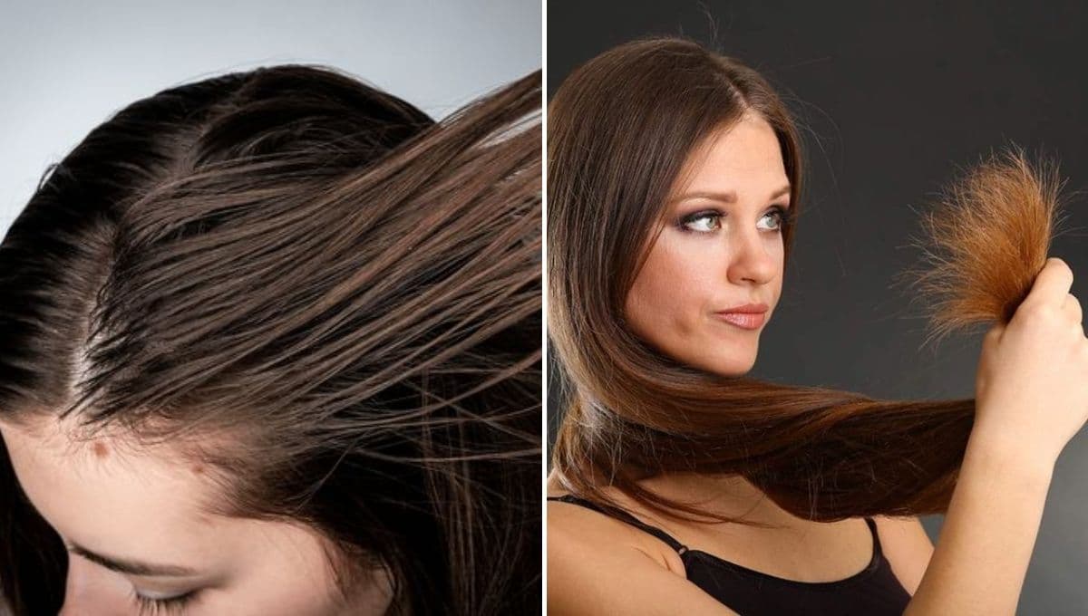 La mascarilla para el cabello graso en la raíz y seco en las puntas que debes usar