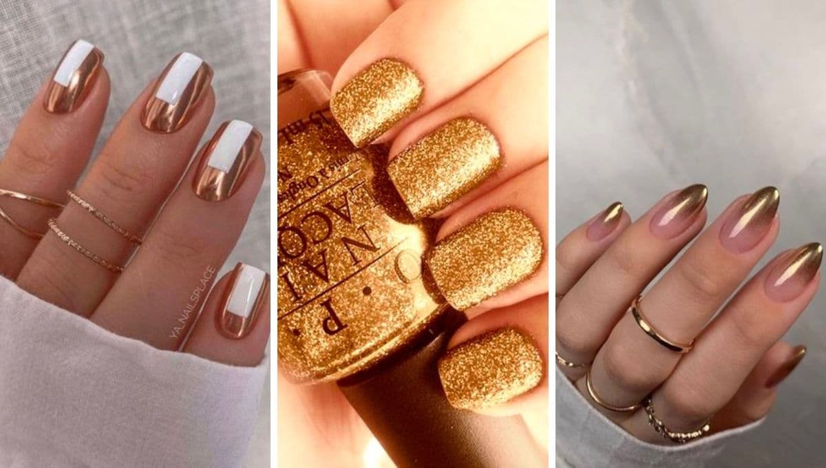 Manicura golden glam: 7 diseños de uñas para verte elegante diario