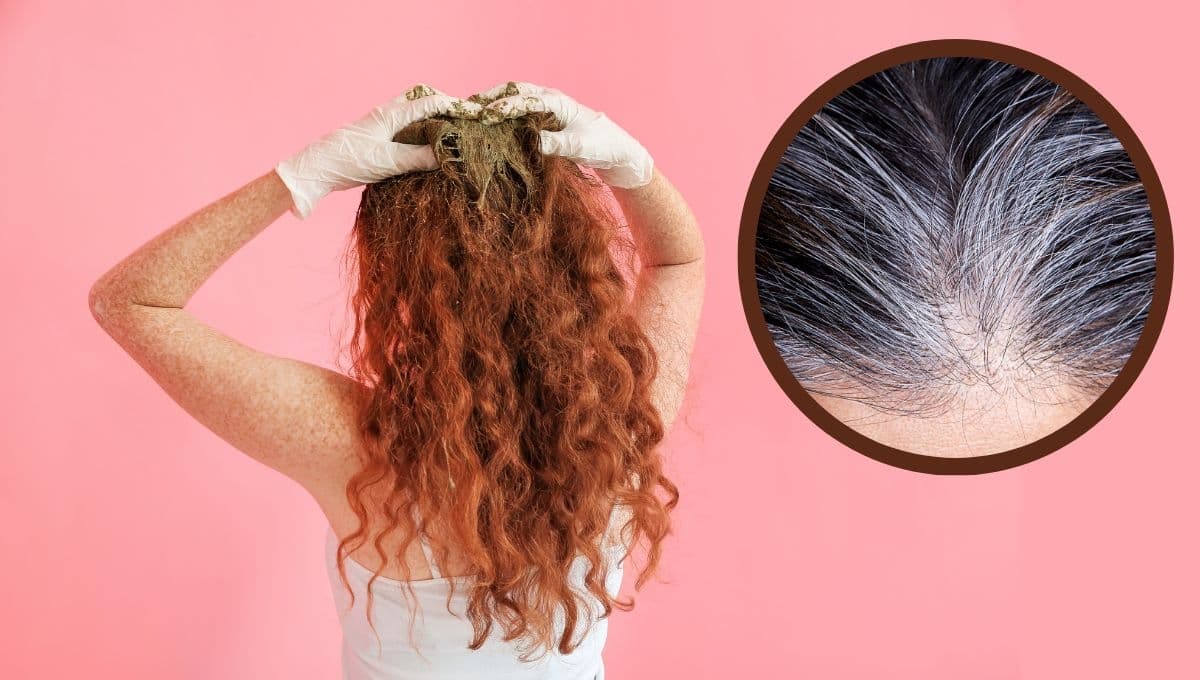 ¿Cómo usar tinte de henna para ocultar canas y darle brillo al cabello?