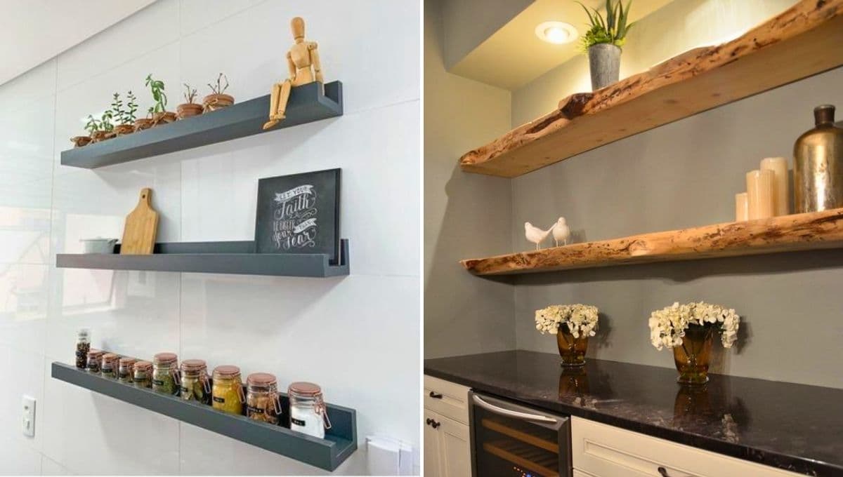 5 ideas de repisas flotantes para cocina y aprovechar todo el espacio