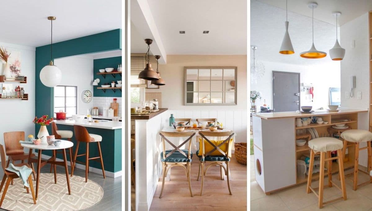 5 ideas para decorar un comedor pequeño con cocina integrada