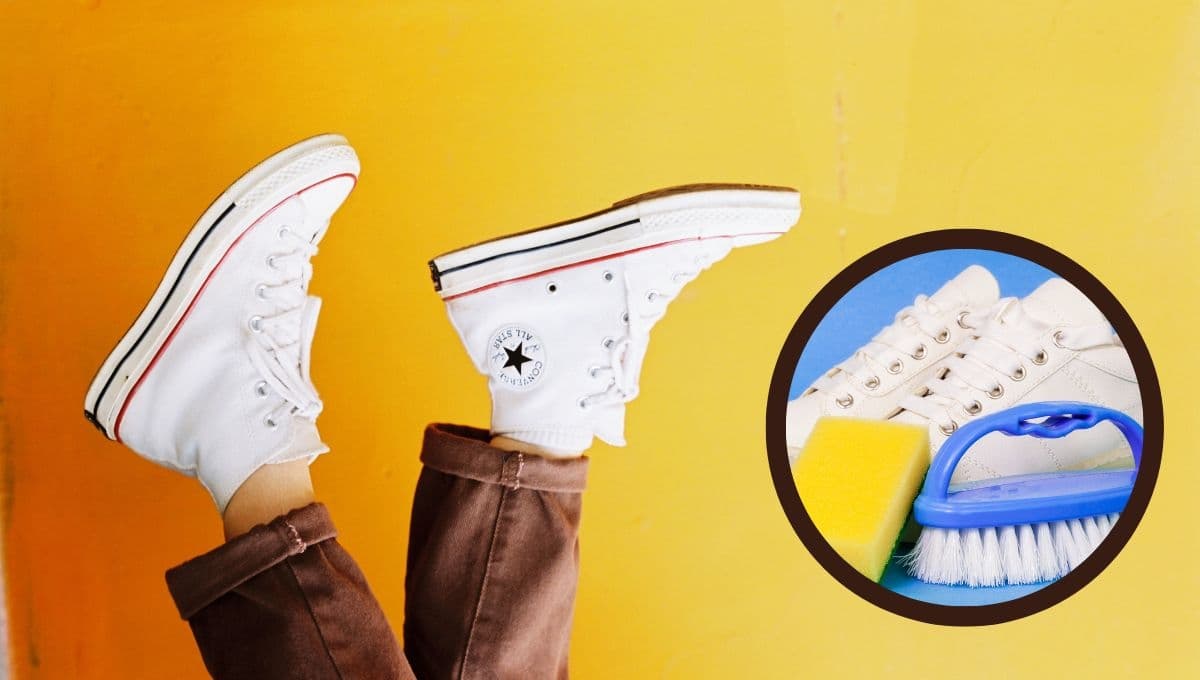 El ingrediente secreto para dejar tus Converse blancos como nuevos SIN mojarlos