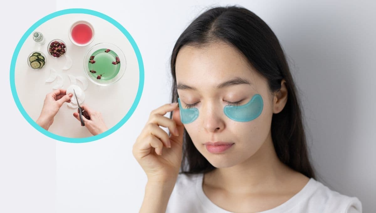 ¿Cómo hacer parches para contorno de ojos caseros?