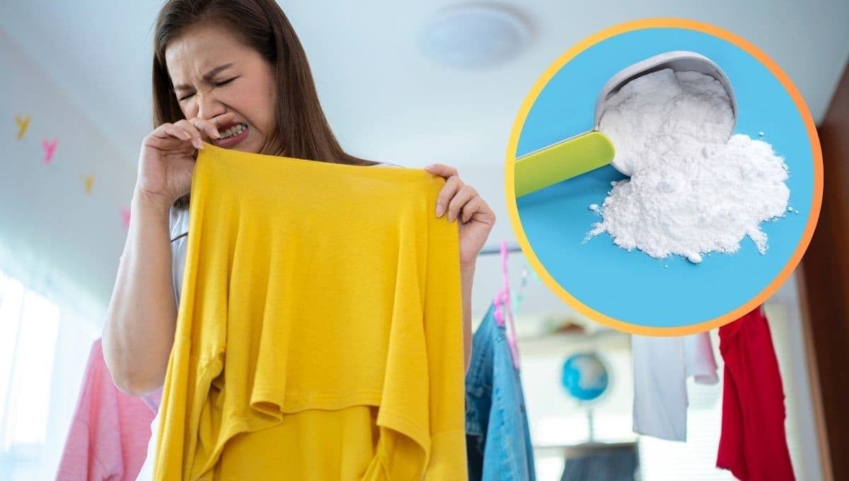 El truco definitivo con bicarbonato para eliminar el olor a humedad de la ropa