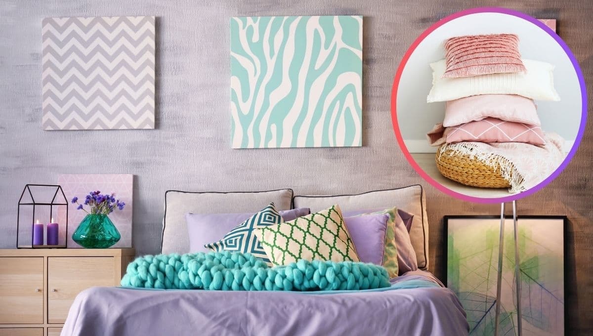 ¿Cómo acomodar las almohadas en la cama?