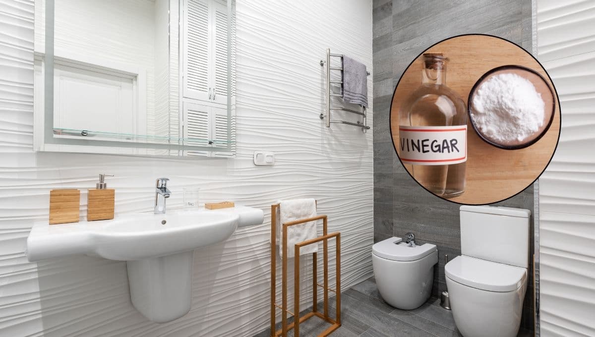 3 trucos con vinagre y bicarbonato para limpiar todo el baño