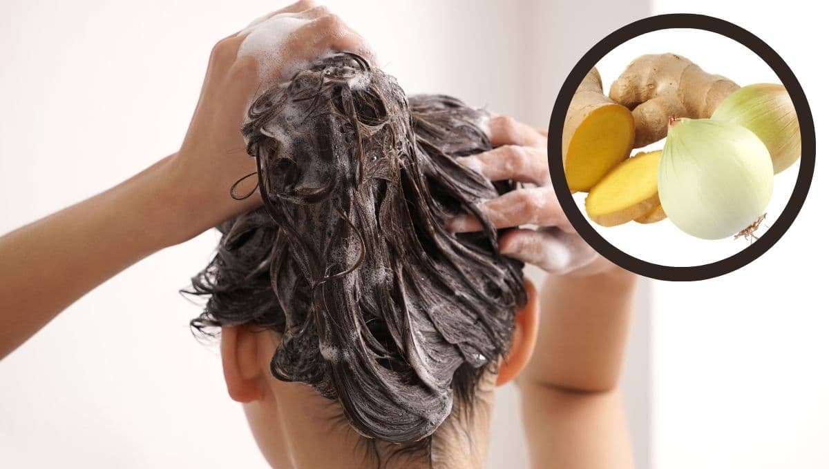 ¿Cómo preparar shampoo de cebolla y jengibre?