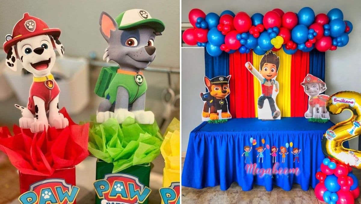 5 ideas para decorar una fiesta infantil de Paw Patrol en el patio de tu casa