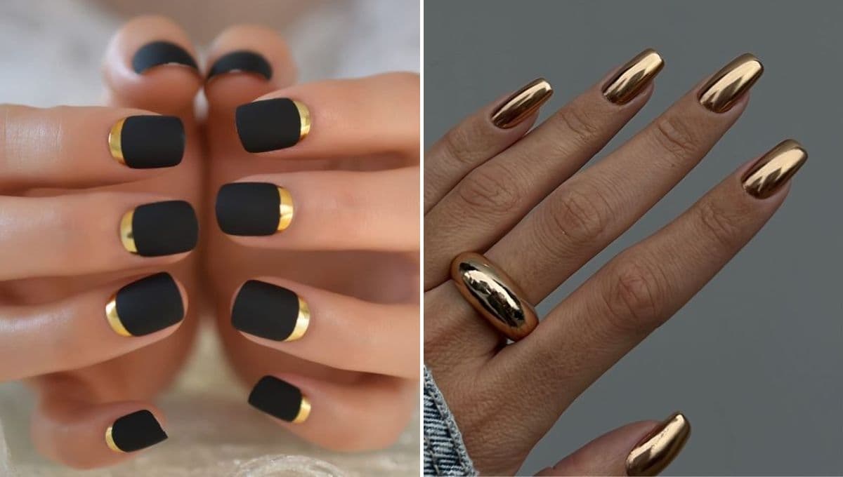 ¿Qué significa pintarse las uñas de dorado? 3 diseños de manicura elegante