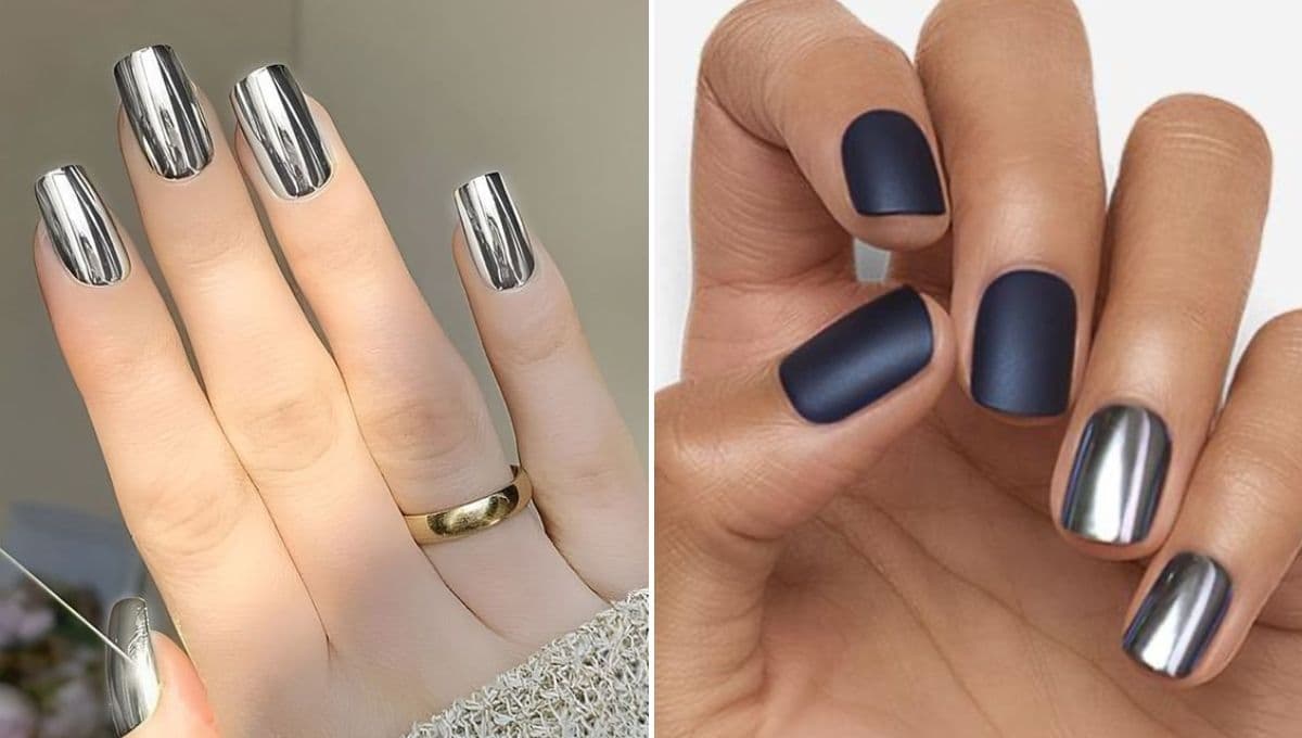 ¿Qué significa pintarse las uñas de plateado? 3 diseños de manicura que destacan