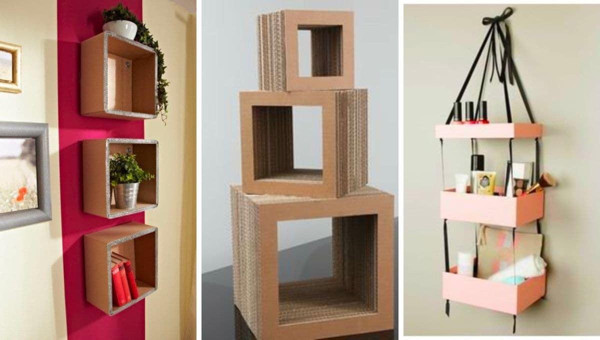 Material reciclado: 5 ideas para reutilizar cajas de cartón en la decoración del hogar