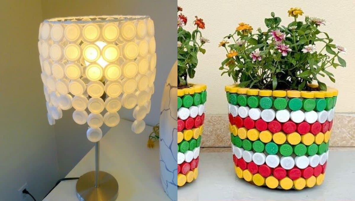Material reciclado: 5 ideas para reusar tapas de plástico en la decoración