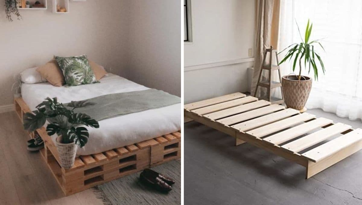 ¿Cómo hacer una base de cama con material reciclado? 3 ideas para tu habitación
