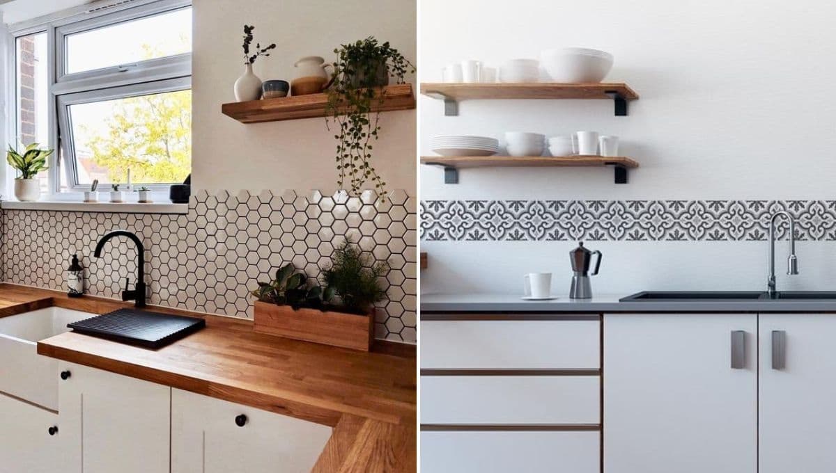 ¿Cómo decorar una cocina? 4 ideas de cenefas para renovar la pared