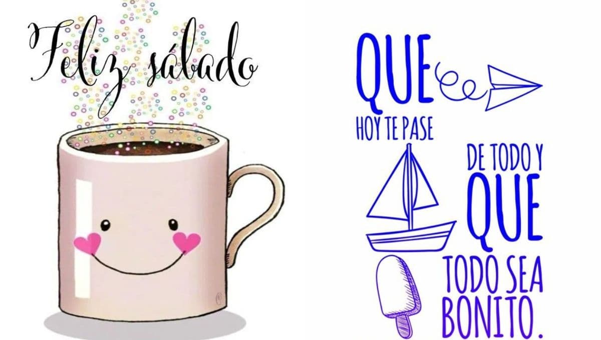 Stickers de "Feliz sábado" para enviar por WhatsApp como buenos días