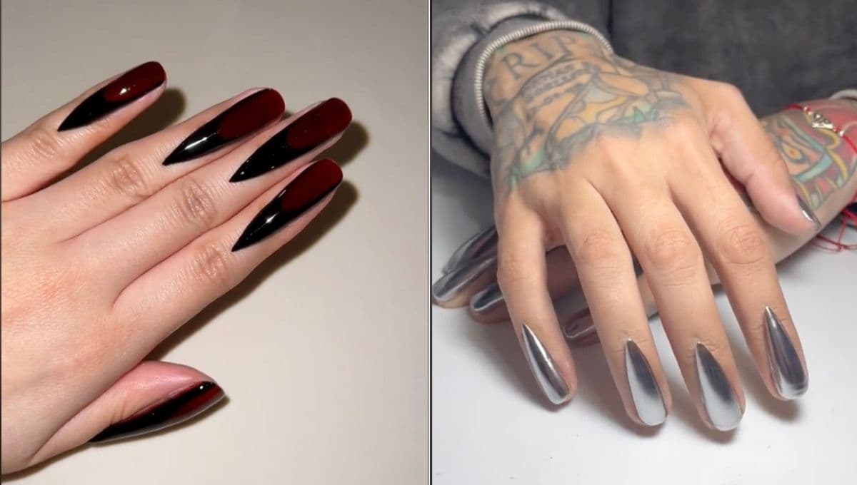 ¿Uñas acrílicas al revés? Así es la rara tendencia de TikTok y su diferencia con la manicura en reversa