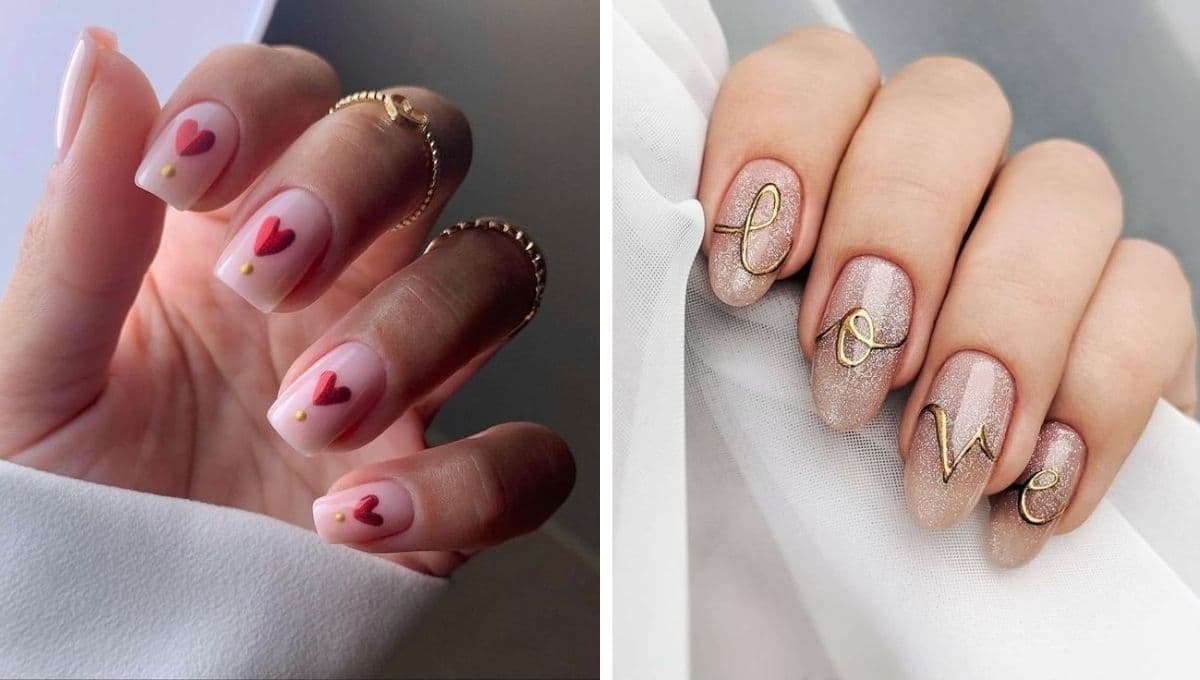 Uñas acrílicas sencillas: diseños de manicura para una cita con tu pareja el 14 de febrero