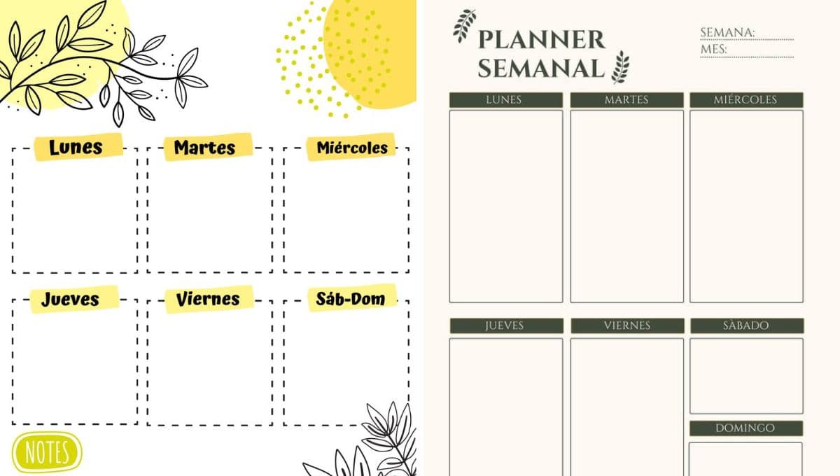 Cómo hacer un planner semanal fácilmente