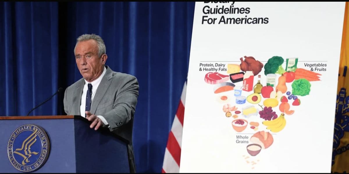 Robert F. Kennedy Jr., secretario de Salud y Servicios Humanos, durante un evento en la sede del Departamento de Salud y Servicios Humanos en Washington, D.C., el jueves 8 de enero.